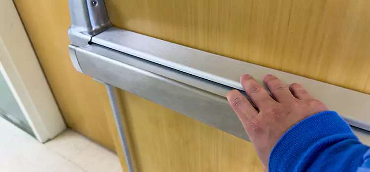 Installing a Push Bar on a Door South Burlington